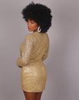 Mini dress Gold