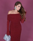 Dress diva bordeaux