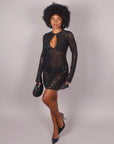 Mini dress kelly nero
