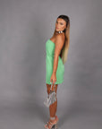 Mini dress basic salvia
