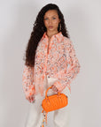 Camicia flowers pesca