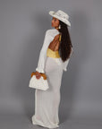 Abito crochet bianco