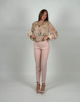 Pantalone skinny Rosy rosa