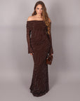 Dress Hollywood marrone