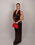 Long dress deasy Brown