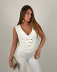Pantalone Mirabelle White
