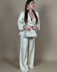 Kimono pants cream (pantaloni)