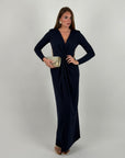 Abito Flora blu navy