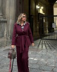 Tailleur giappo bordeaux