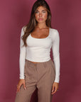 Top crop basic crema