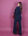 Giacca monopetto blu navy