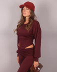 Coordset comfy chic bordeaux
