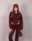 Coordset comfy chic bordeaux