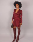 Dress Nina bordeaux