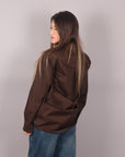 Camicia cotone con spalline marrone