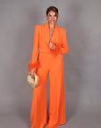 Plume blazer orange