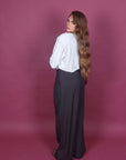 Pantalone palazzo grigio