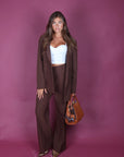Tailleur Office Brown