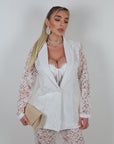 Blazer in pizzo White