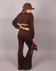 Coordset comfy chic brown