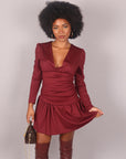Dress Nina bordeaux