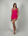 Mini dress Heart fucsia