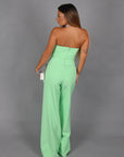 Jumpsuit candy strass green
