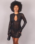 Mini dress kelly nero