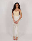 Body modellante con schiena scoperta nude