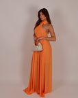 Necktie Dress orange