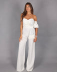 Jumpsuit candy strass off White
