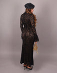 Dress in pizzo Nude/Nero