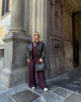 Giubbino Bomber ecopelle marrone