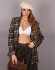 Top Triangolo basic bianco