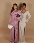 Dress the queen beige