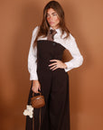 Jumpsuit bustier Brown