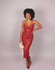 Dress midi bordeaux