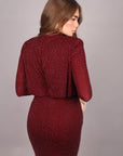 Dress allyson bordeaux