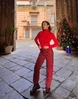 Coordinato scozzese gilet e pantalone