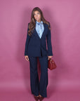 Giacca monopetto blu navy