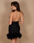 Dress luxury diamond black
