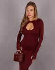 Dress goccia bordeaux