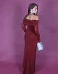 Dress diva bordeaux