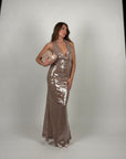 Long dress deasy beige