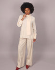Pantalone basic panna