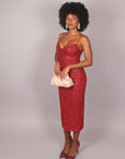 Dress midi bordeaux