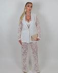 Blazer in pizzo White