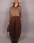 Pantalone balloon Brown