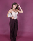 Pantalone basic bordeaux