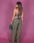Pantalone basic verde